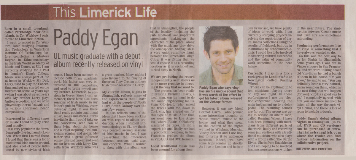 the limerick life paddy egan